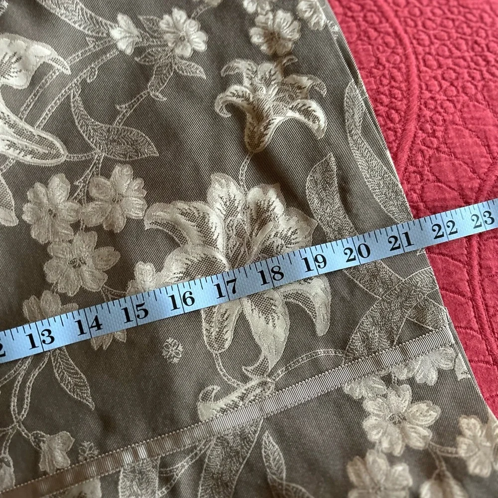 Teenflo Olive Floral Pencil Skirt Knee 8 - Picture 6 of 7